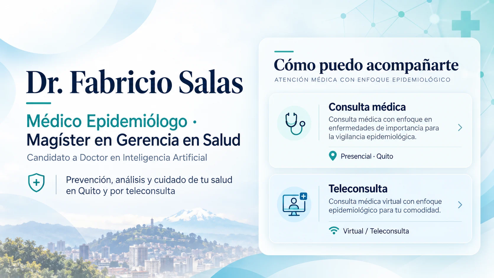 Portada profesional de Dr. Fabricio Salas